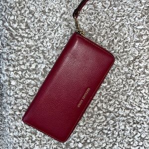 Red Michael Kors Wristlet